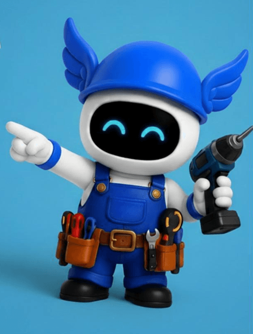 Robot DILO señalando para solicitar un servicio